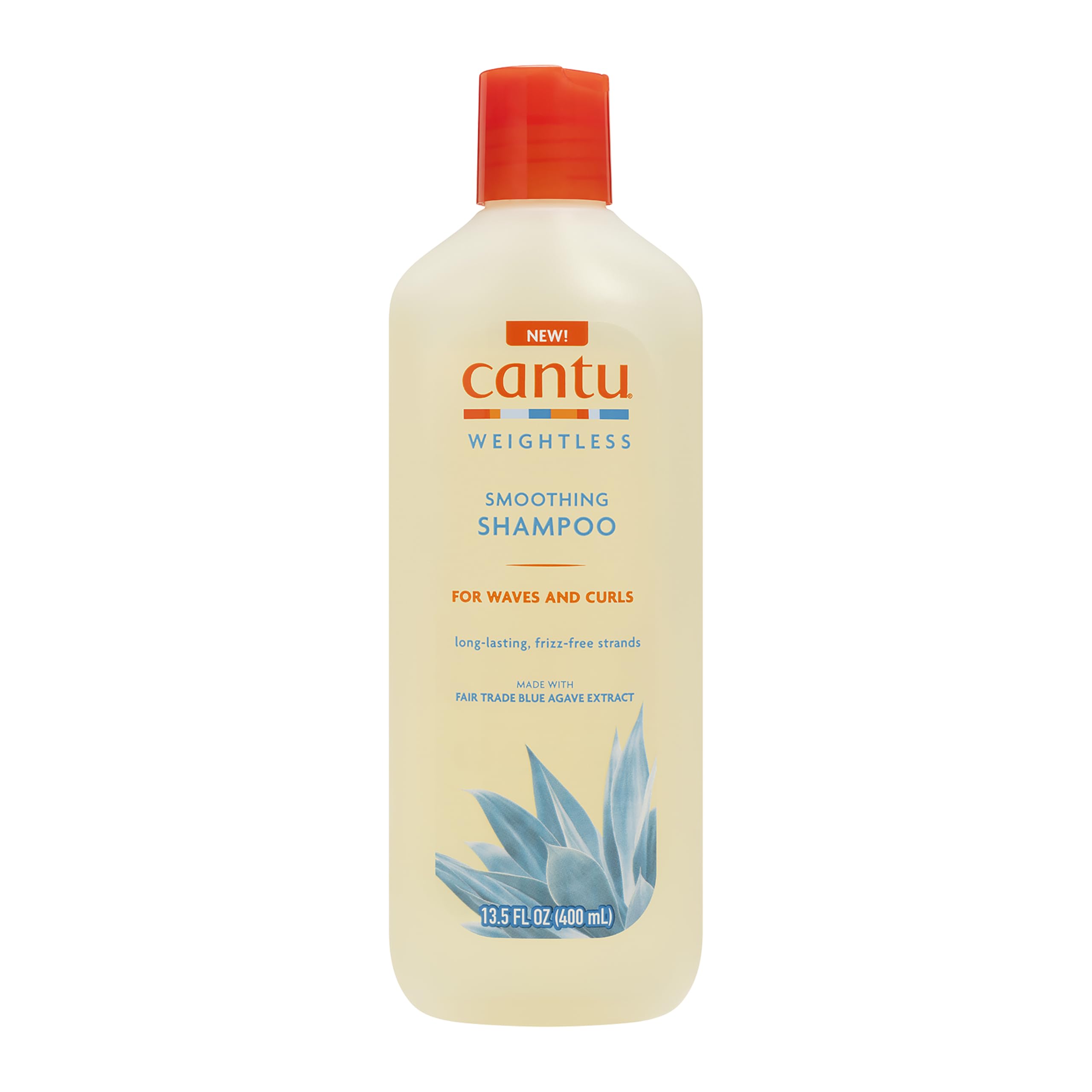 Cantu Weightless Smoothing Shampoo front bottle showing label and lightweight benefit