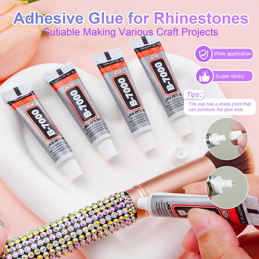 CANVALITE gems decorating a handbag edge for sparkling accessory customization
