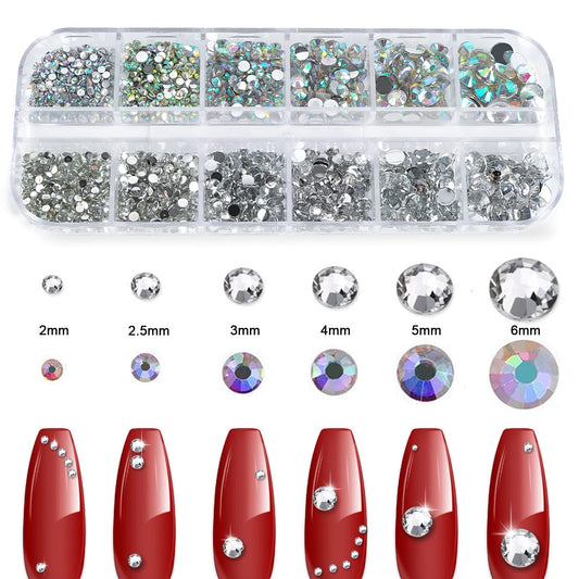 CANVALITE open compartments displaying organized rhinestone trays for quick access