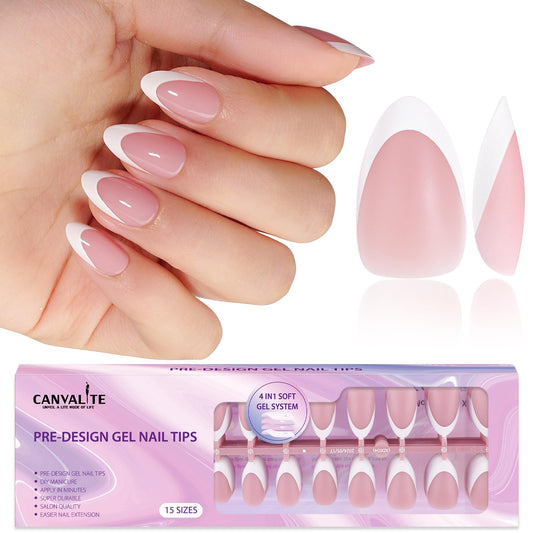 CANVALITE front packaging showing 300-piece French tip set for quick application