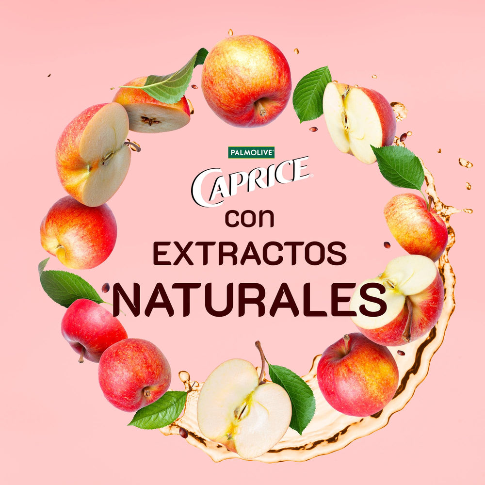 CAPRICE close-up of apple extract highlighting natural-nourish benefit