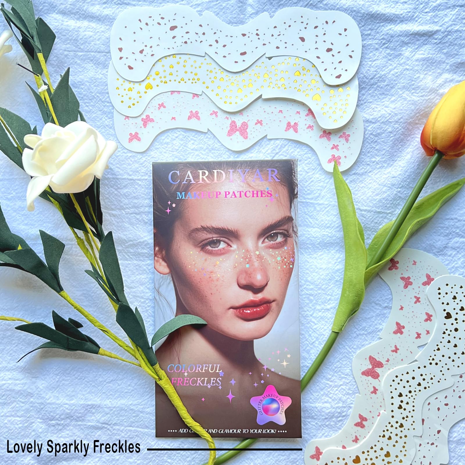 Cardiyar application on cheek demonstrating placement and instant glow benefit: easy glam