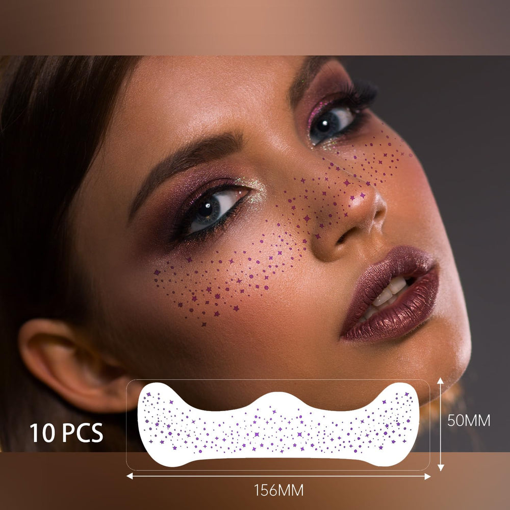 Cardiyar model at festival wearing freckles, instant glow up
