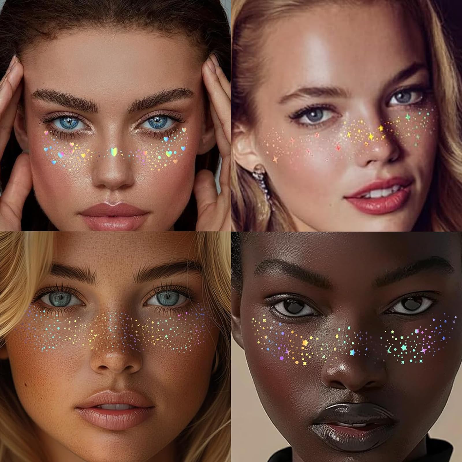 Cardiyar freckles on festival-goer creating standout party look