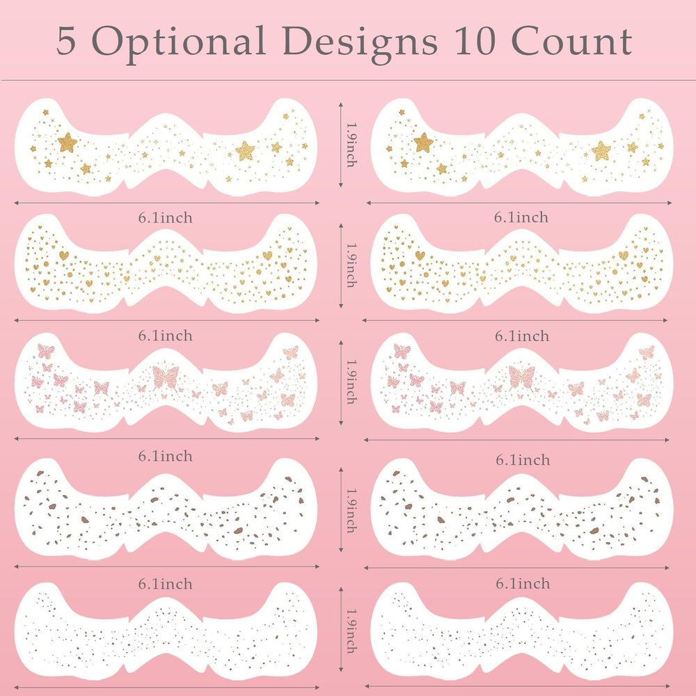 Cardiyar sheet layout with all pieces visible showing 8 big and 16 mini patches benefit: variety included