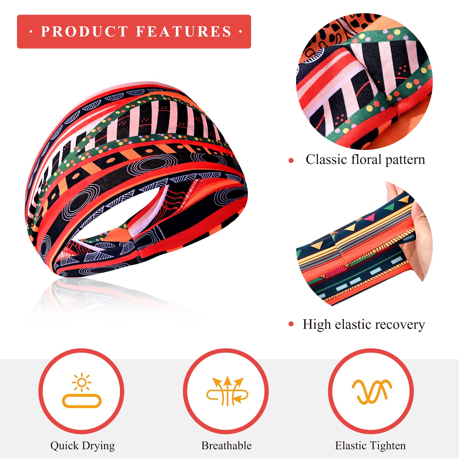 Carede headband on runner illustrating sweat control and secure fit