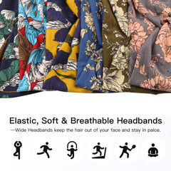 Carede headband in outdoor setting adding boho style and sun protection