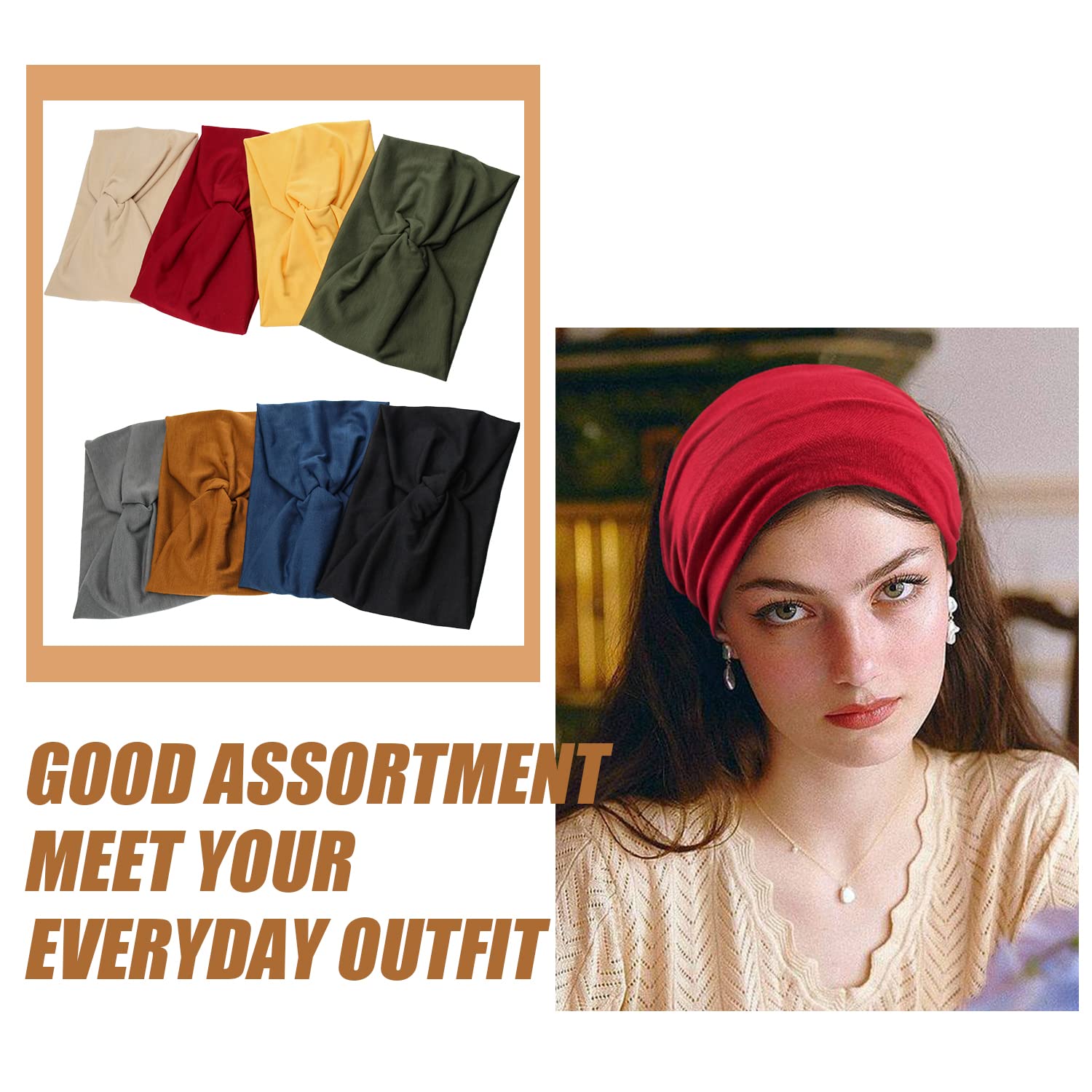 Carede headband on model with casual outfit showing instant style upgrade