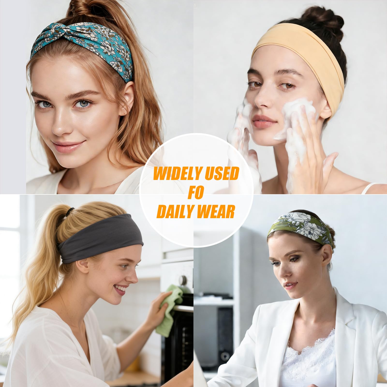 Carede stacked headbands next to ruler showing fit and scale