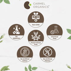 CARMEL ORGANICS double boiler setup showing safe, controlled heating for infusion