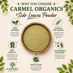 CARMEL ORGANICS Sidr face mask mixed in bowl for gentle topical cleanse
