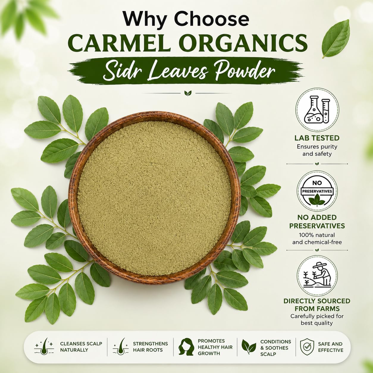 CARMEL ORGANICS paste applied to wet hair demonstrating easy use and coverage