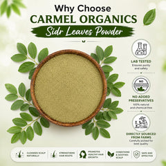 CARMEL ORGANICS paste applied to wet hair demonstrating easy use and coverage