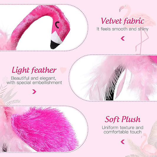 CARMELIT flamingo detail closeup shows construction and vibrant colors for long-lasting wear