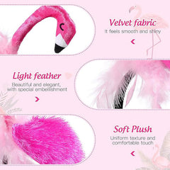 CARMELIT flamingo detail closeup shows construction and vibrant colors for long-lasting wear