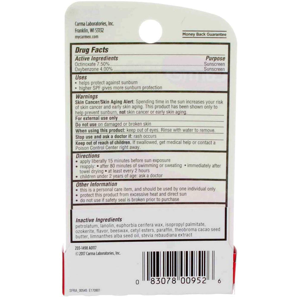 Carmex click-stick dual pack inside a tote, ready for daily and travel use