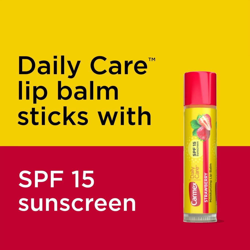 Carmex single stick close-up highlighting smooth balm surface and easy glide