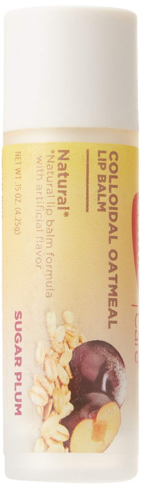 Carmex Sugar Plum in use on lips, demonstrating smooth feel and pleasant scent