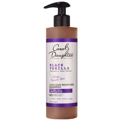 Carol's Daughter front bottle showing Black Vanilla branding and hydration benefit