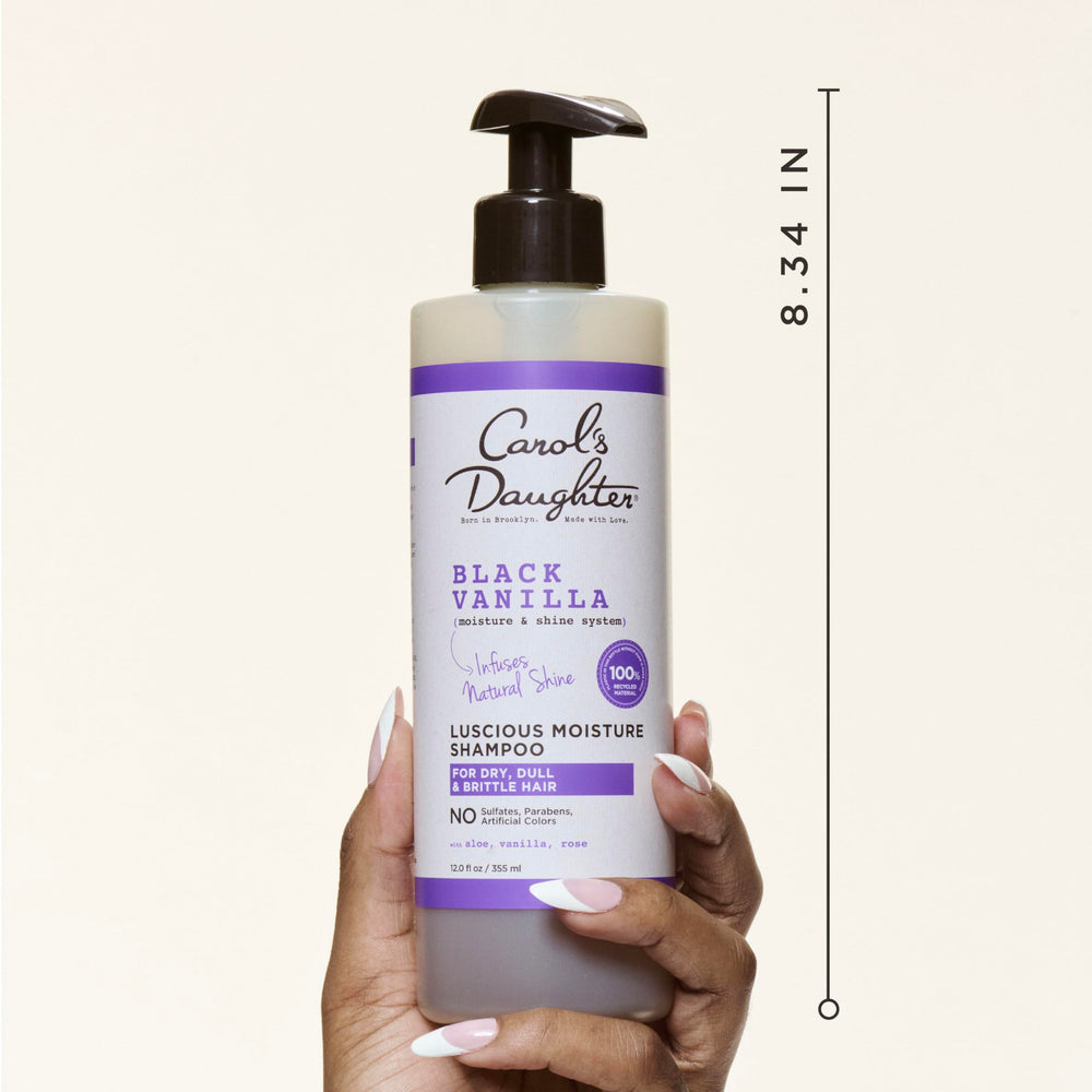 Carol's Daughter label close-up highlighting product name and color-safe benefits