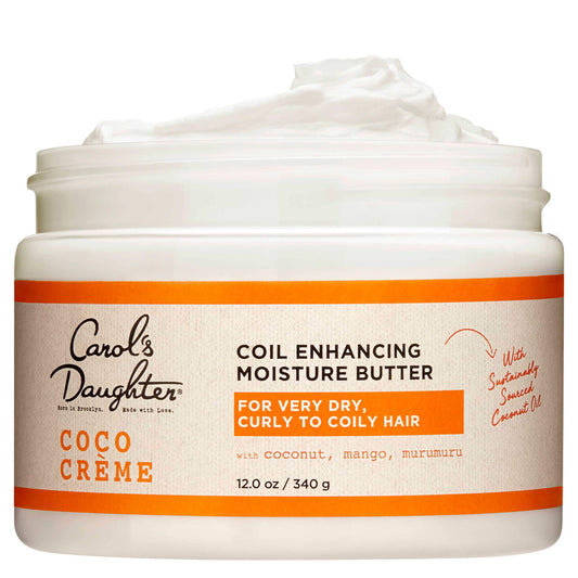 Carol's Daughter open tub displaying creamy butter texture that spreads easily for hydration