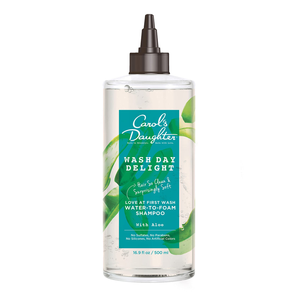 Carol's Daughter front bottle shot showing packaging and benefit of gentle cleansing