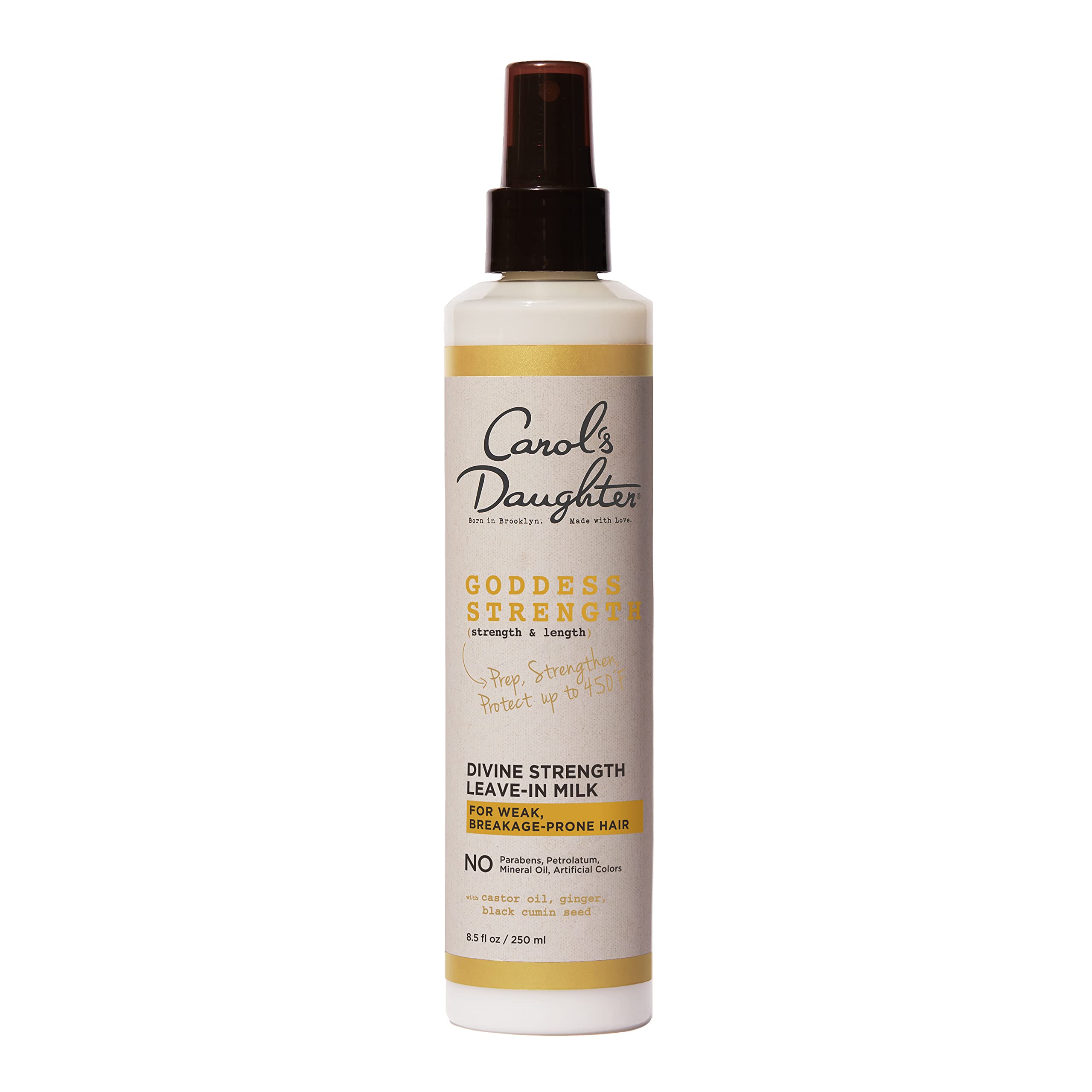 Carol's Daughter front label showing product benefits and brand recognition