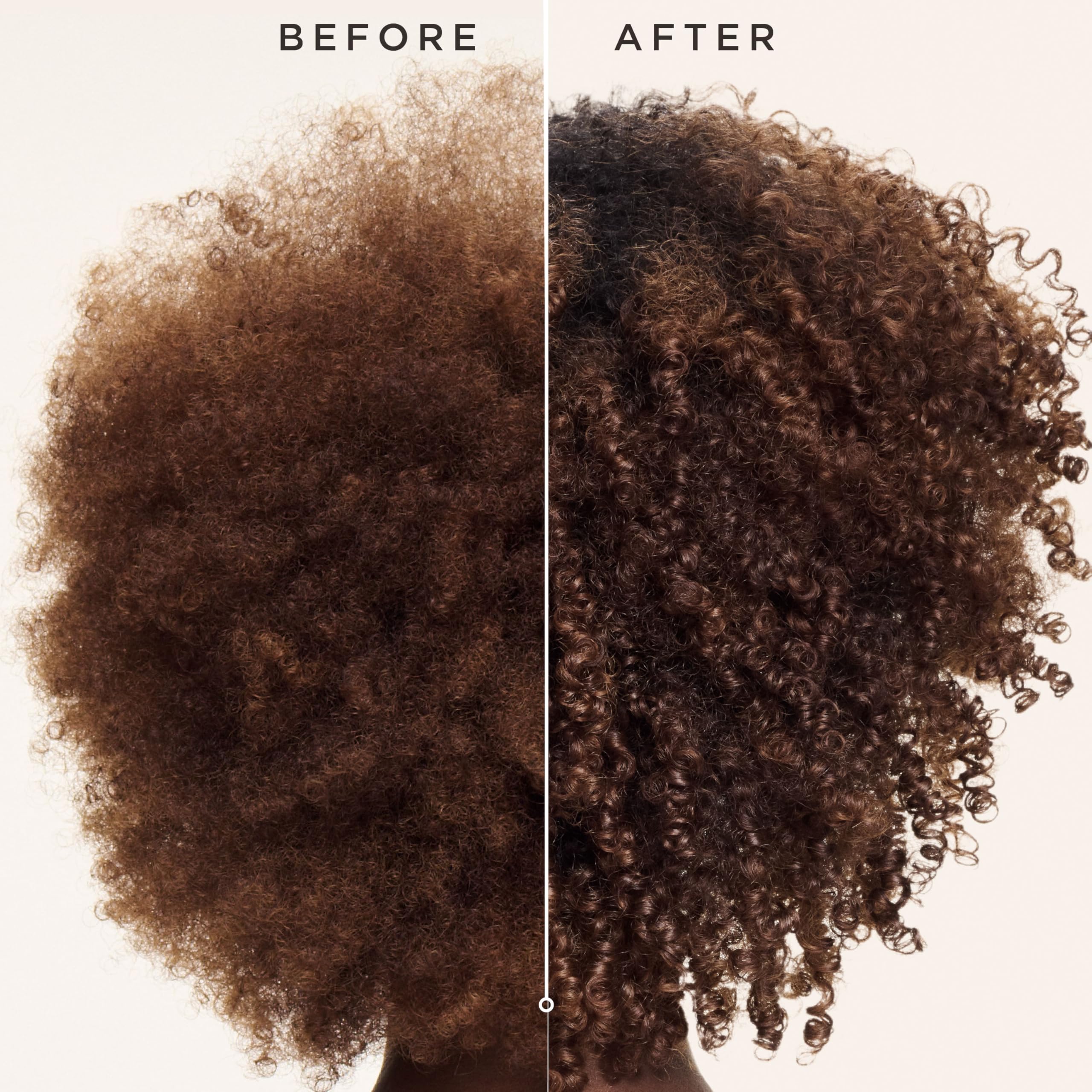 Carol's Daughter product being used before blow-drying to protect and condition hair
