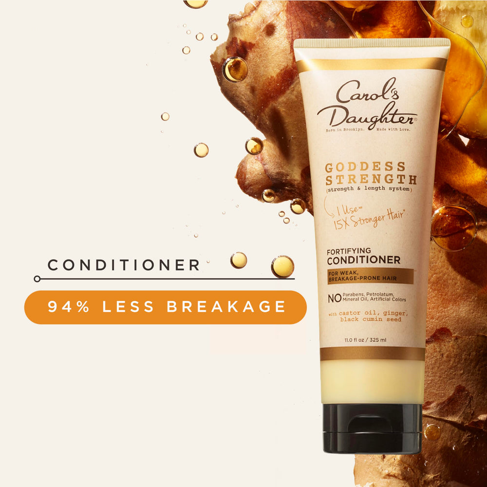 Carol's Daughter mask on wet hair showing deeper conditioning benefit