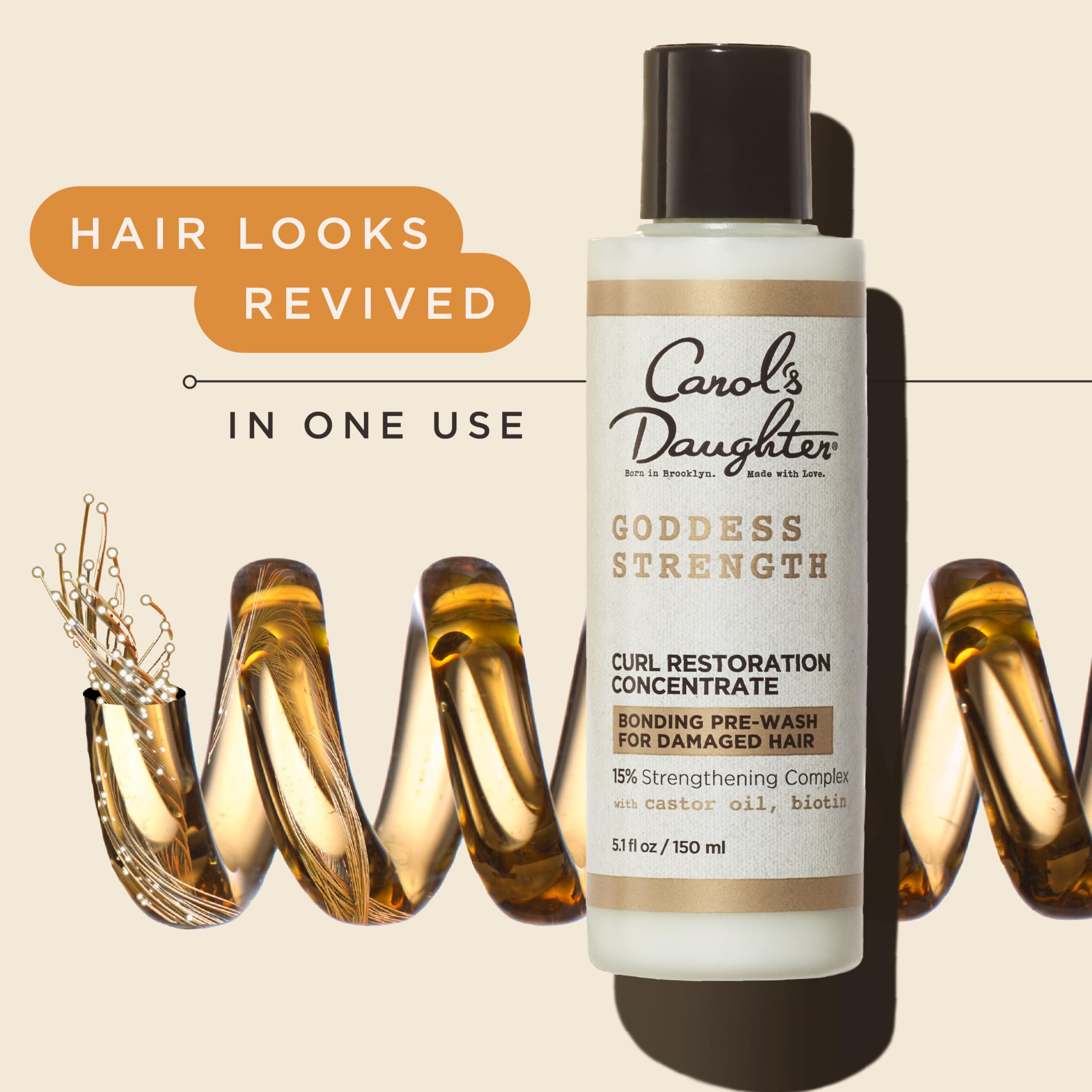 Carol's Daughter concentrate texture close-up highlighting restorative viscosity