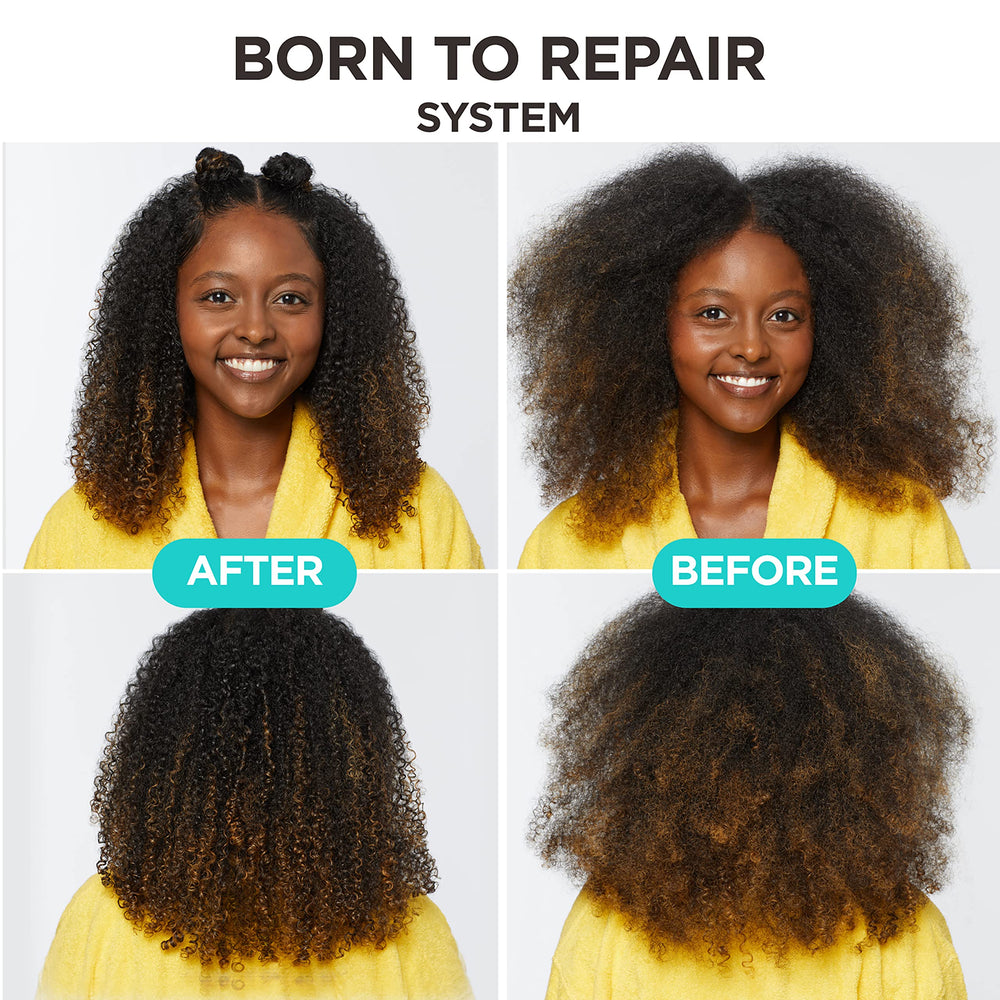 Carol's Daughter shampoo lather on curly hair illustrating gentle cleanse
