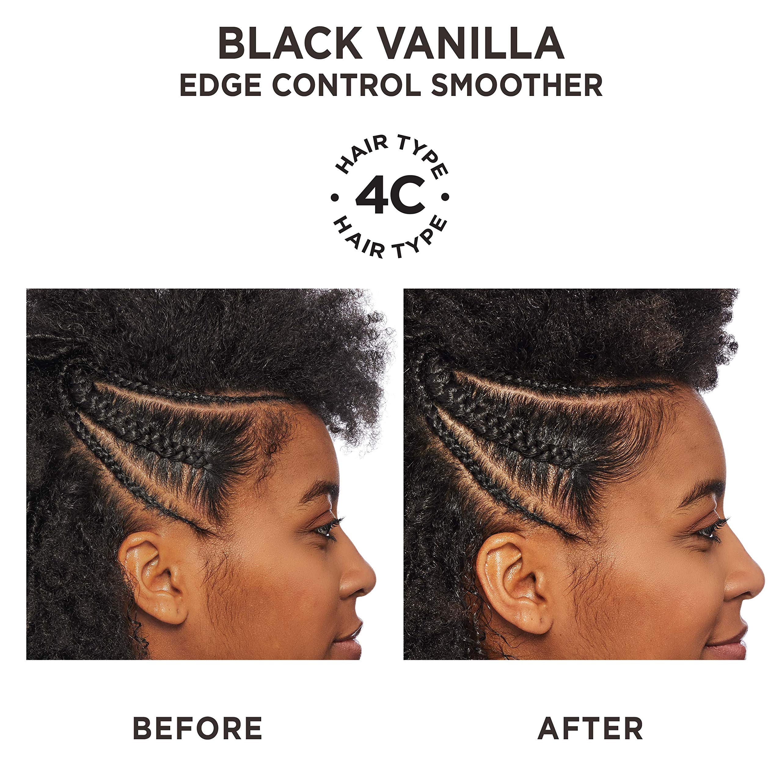 Carol's Daughter smoothing model hairline for sleek edges and polished look