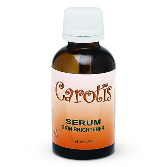 CAROTÏS front bottle view showing sleek packaging and brightening formula benefits