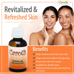 CAROTÏS bottle held in hand showing 1 oz scale and travel-friendly benefit