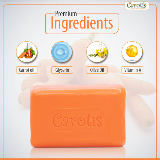 CAROTÏS soap close-up texture highlighting smooth creamy surface