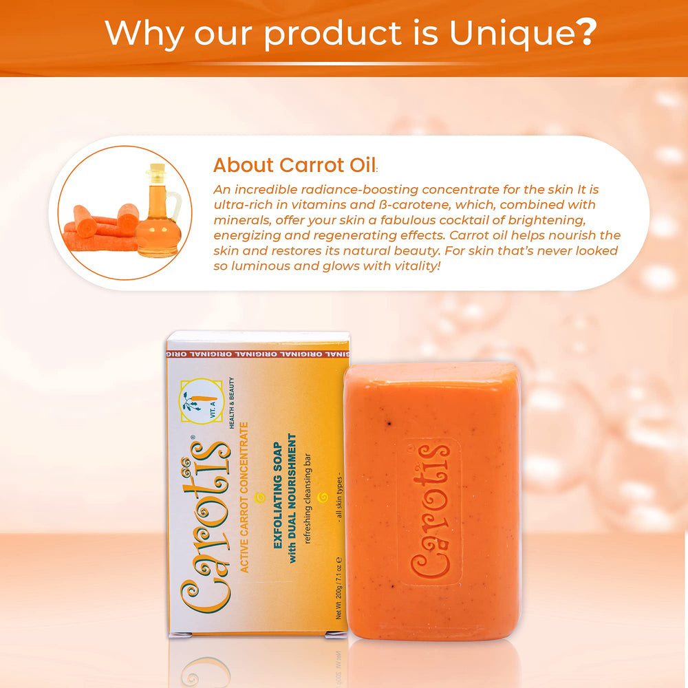 CAROTÏS wheat-germ and carrot oil ingredients highlighting nourishing benefits