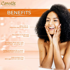 CAROTÏS creamy lather close-up illustrating gentle exfoliation and softening