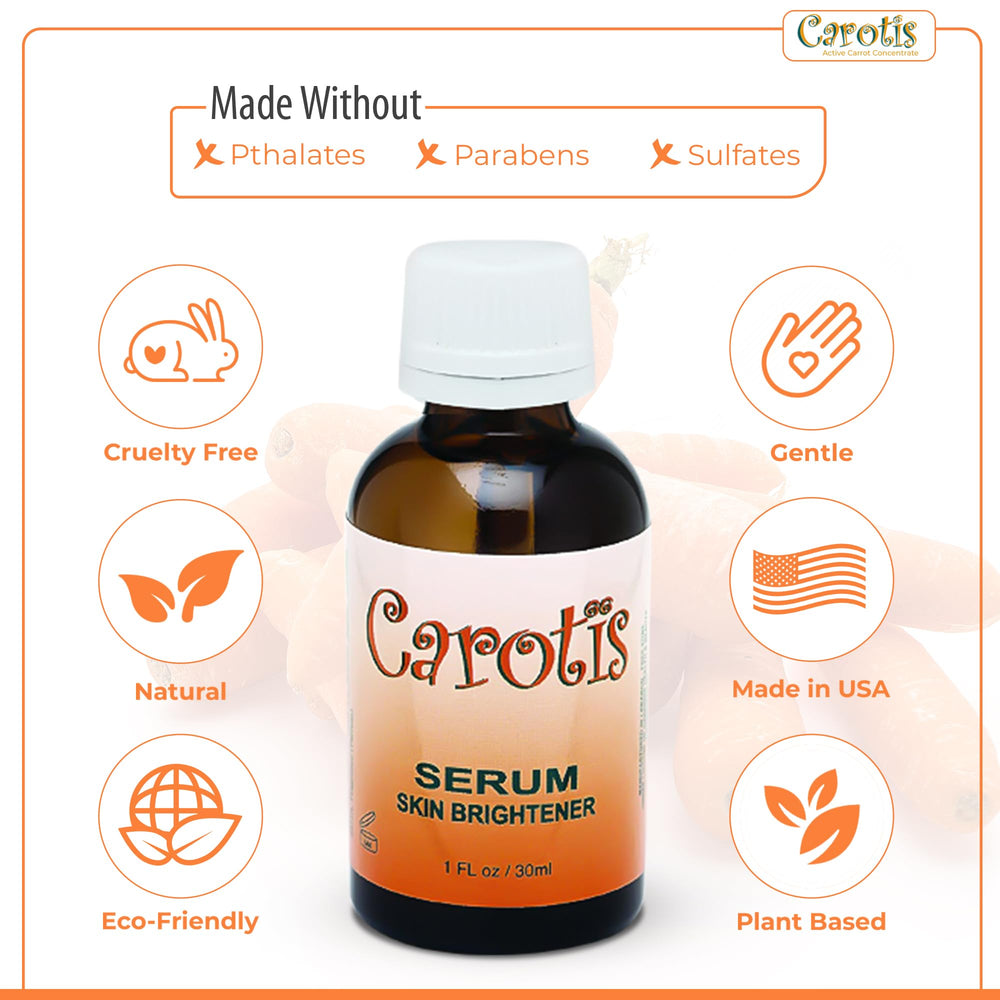 CAROTÏS serum texture on skin illustrating lightweight absorption and glow