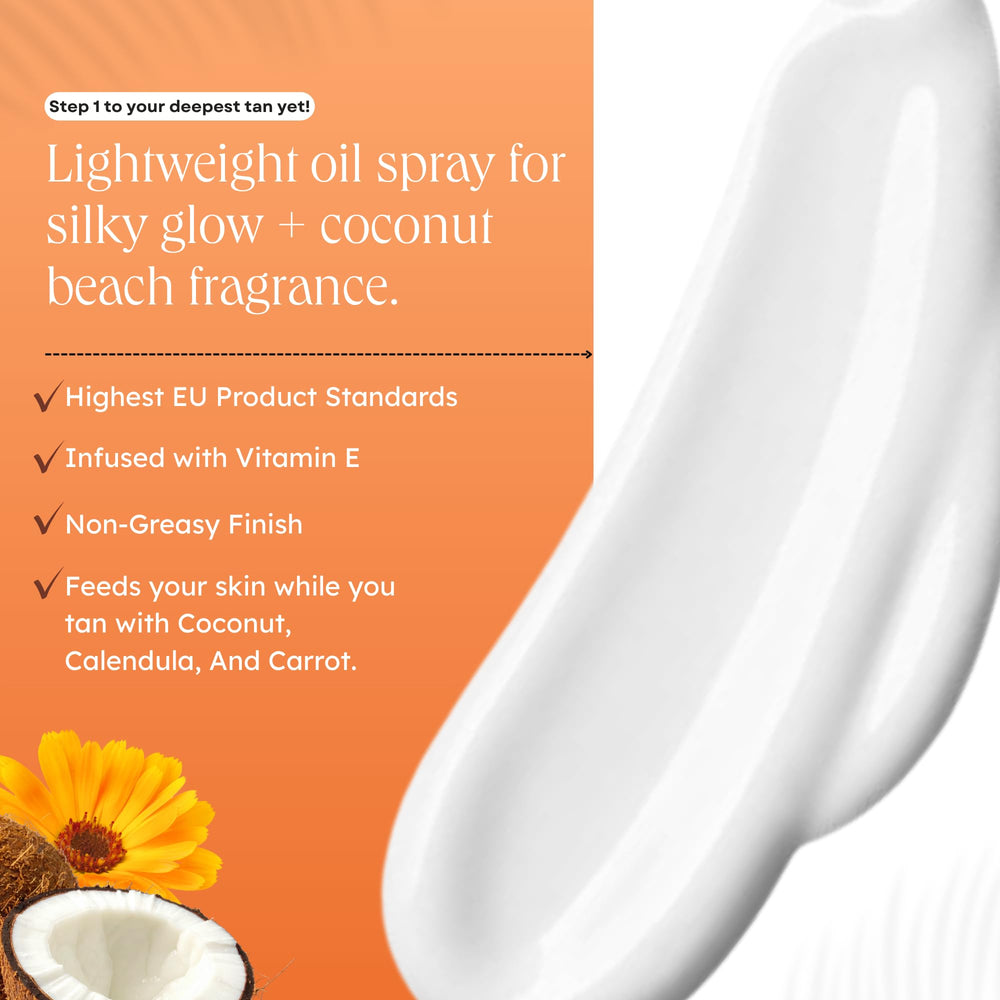 Carroten used on beach with sunscreen showing safe combined sun routine