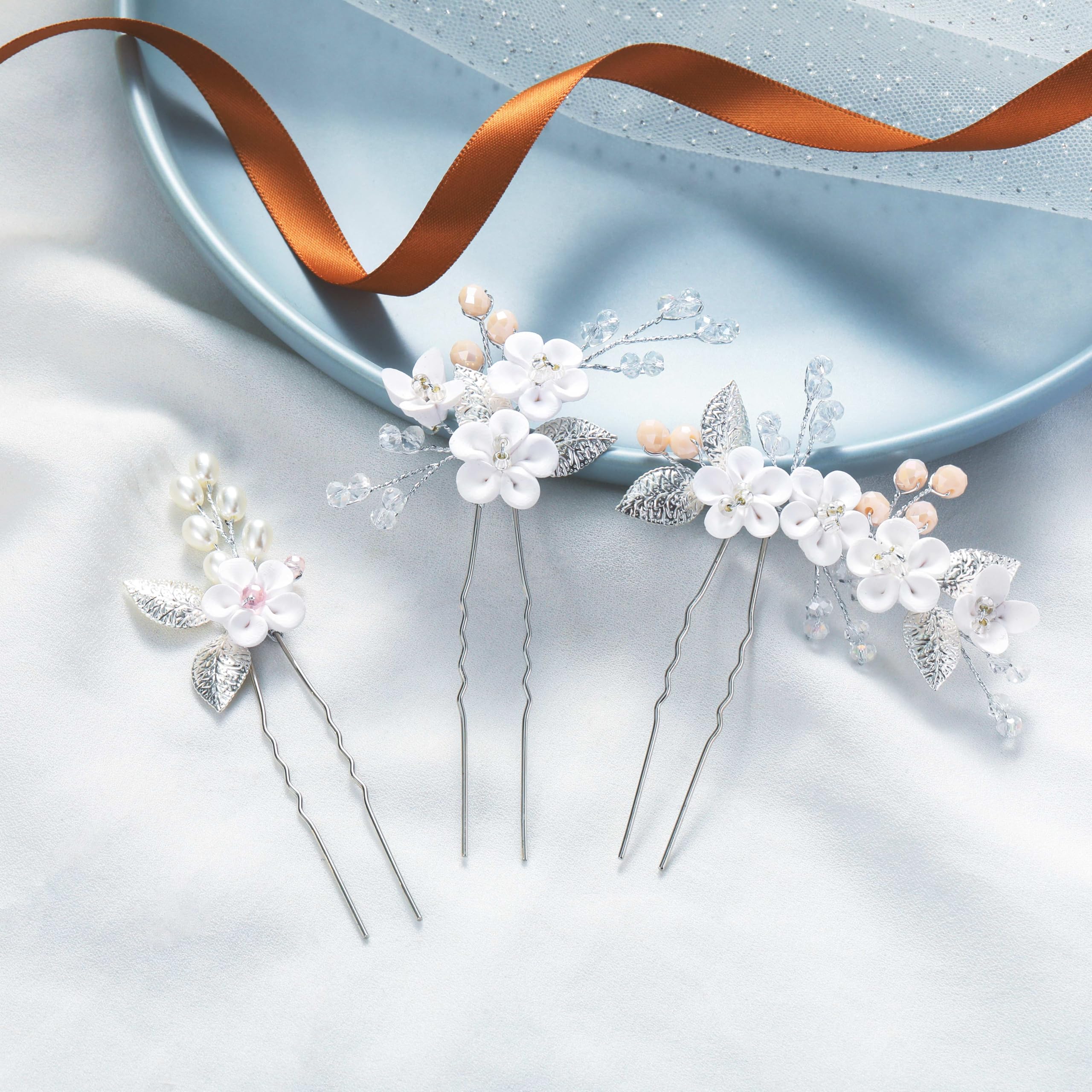 CASDRE hair pins placed at side bun demonstrating secure styling benefit