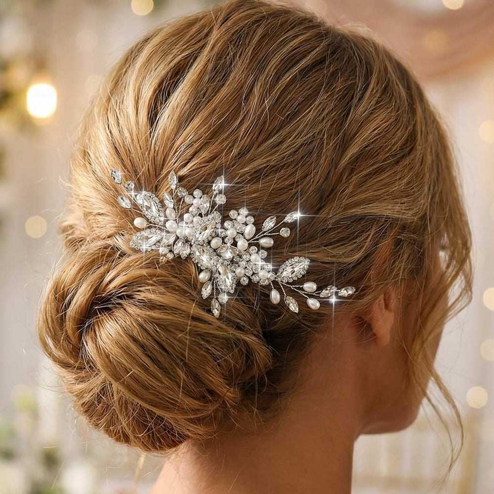 CASDRE comb styled in an updo showing bridal look inspiration