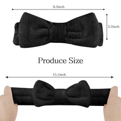 Casoty bow detail with stitched edge emphasizes cute look and durability