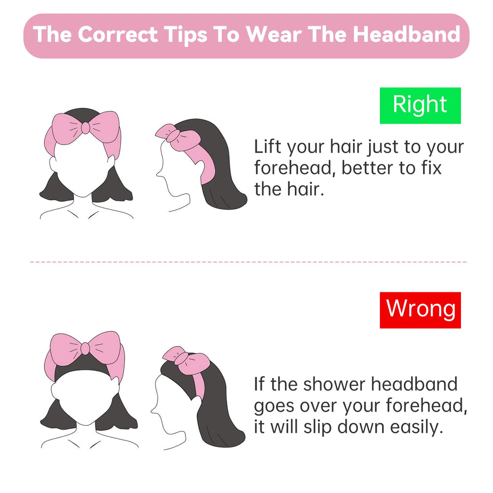 Casoty full set of six pink headbands displayed for variety and value