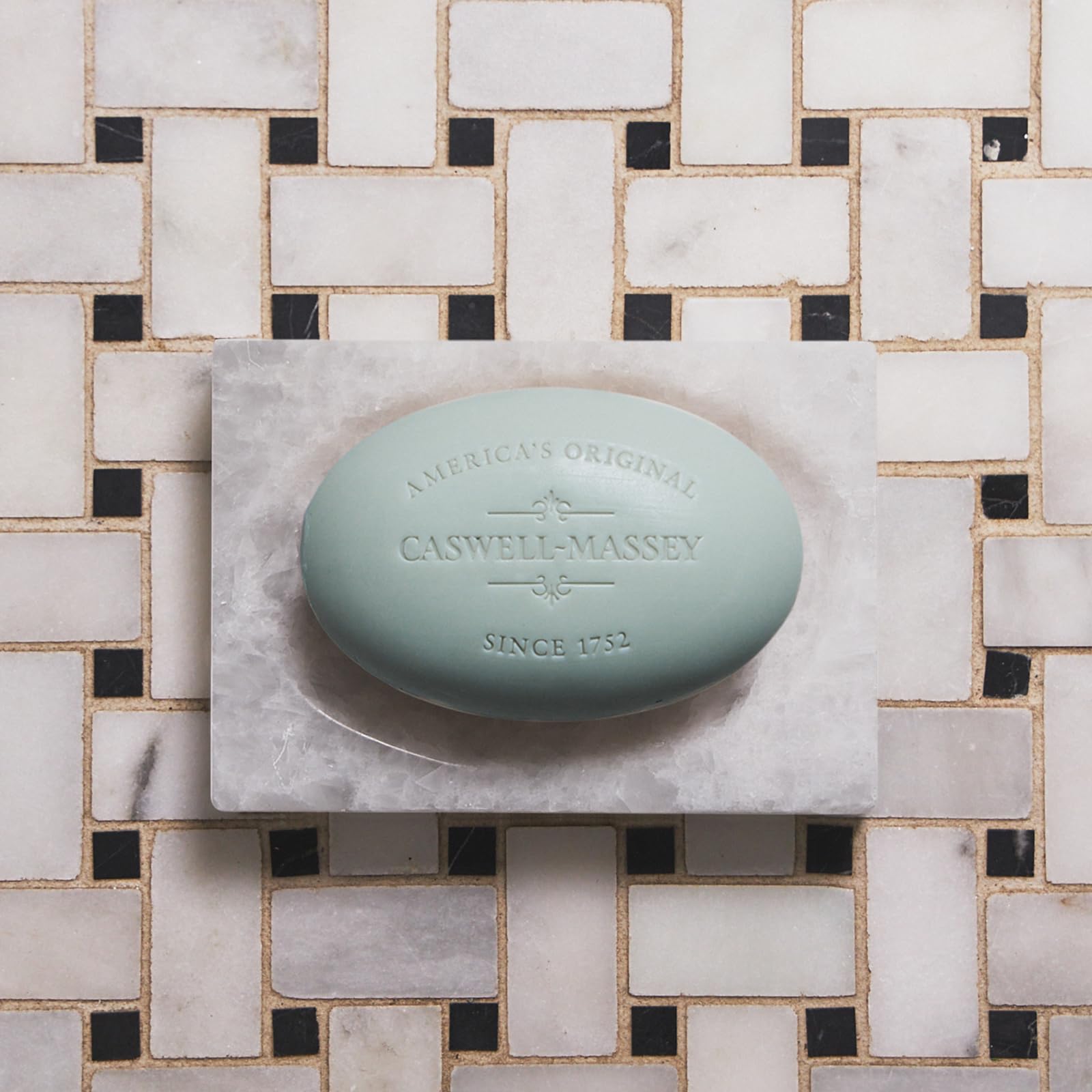 Caswell-Massey label and ingredient panel showing plant-based formulation benefit