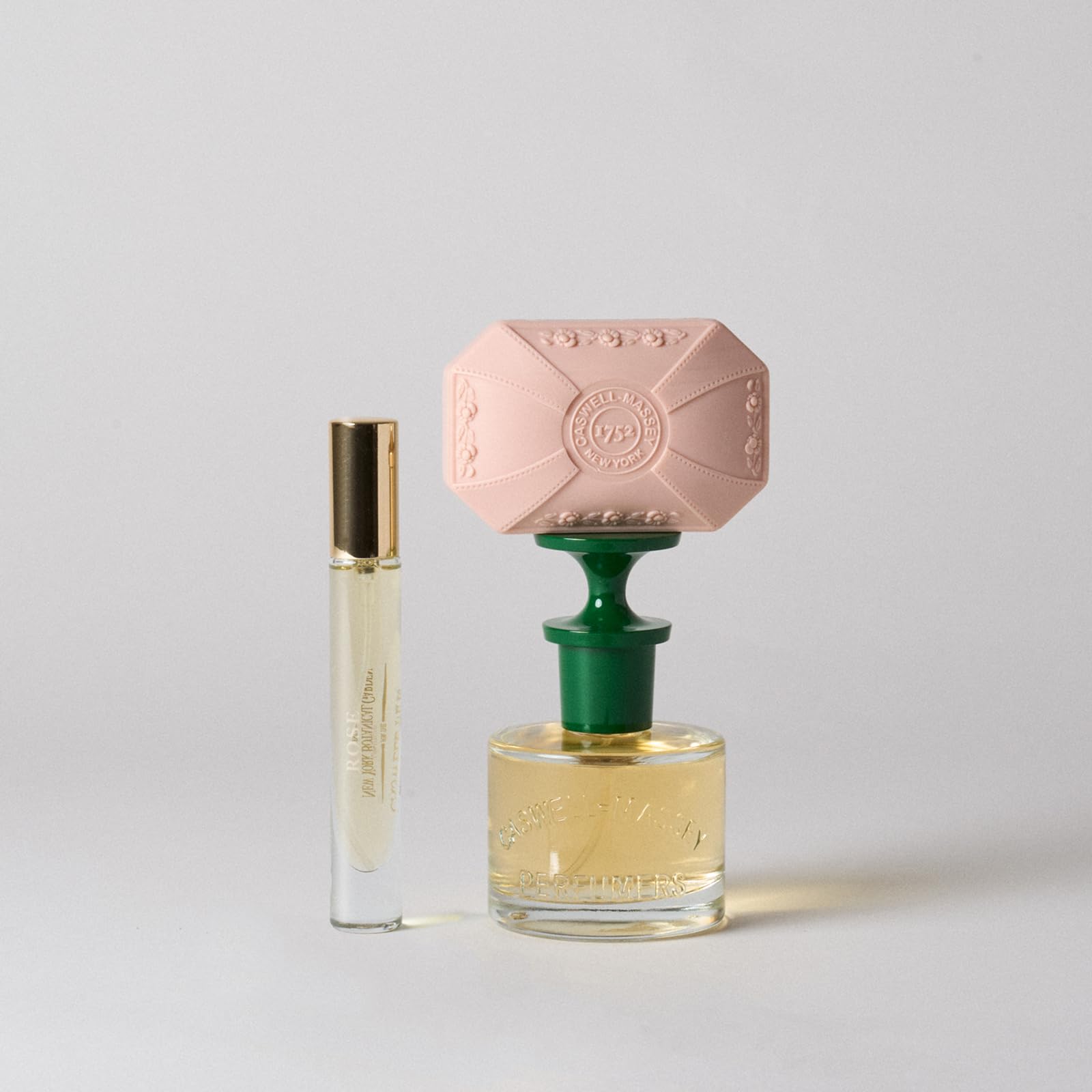 Caswell-Massey bar resting on ventilated soap dish demonstrating proper storage