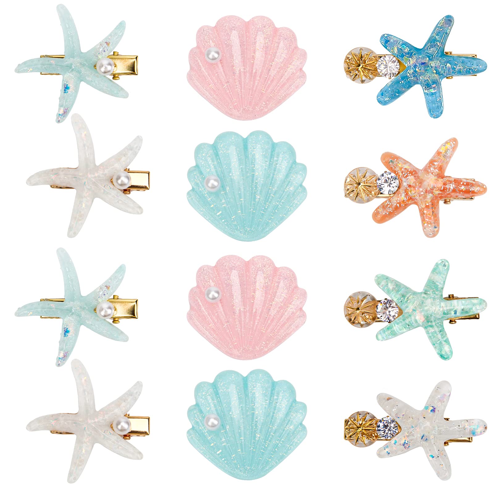 Catcan front packaging showing 12-piece coastal clip set and styling variety
