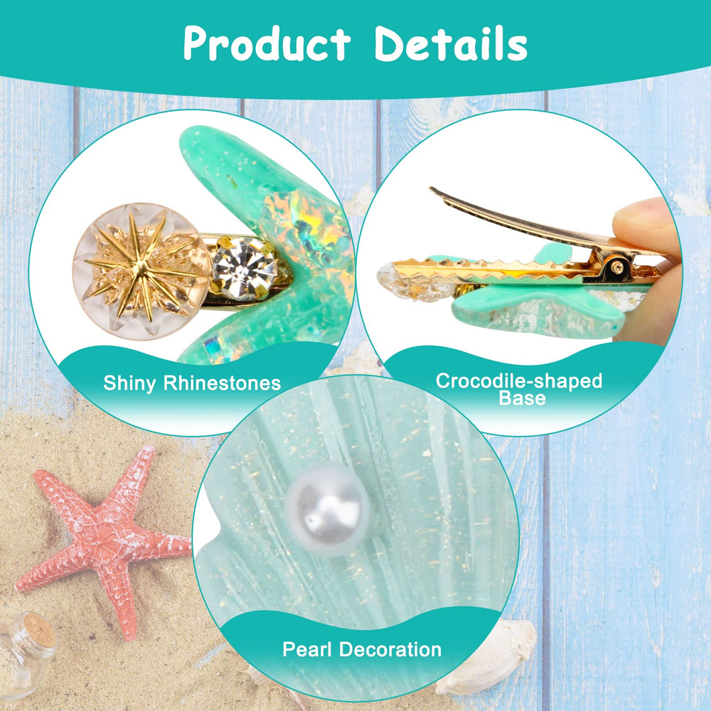 Catcan grouped starfish clips laid flat to show variety and matching options