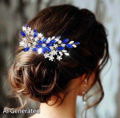 Catery side profile on model demonstrating low chignon accent and elegance