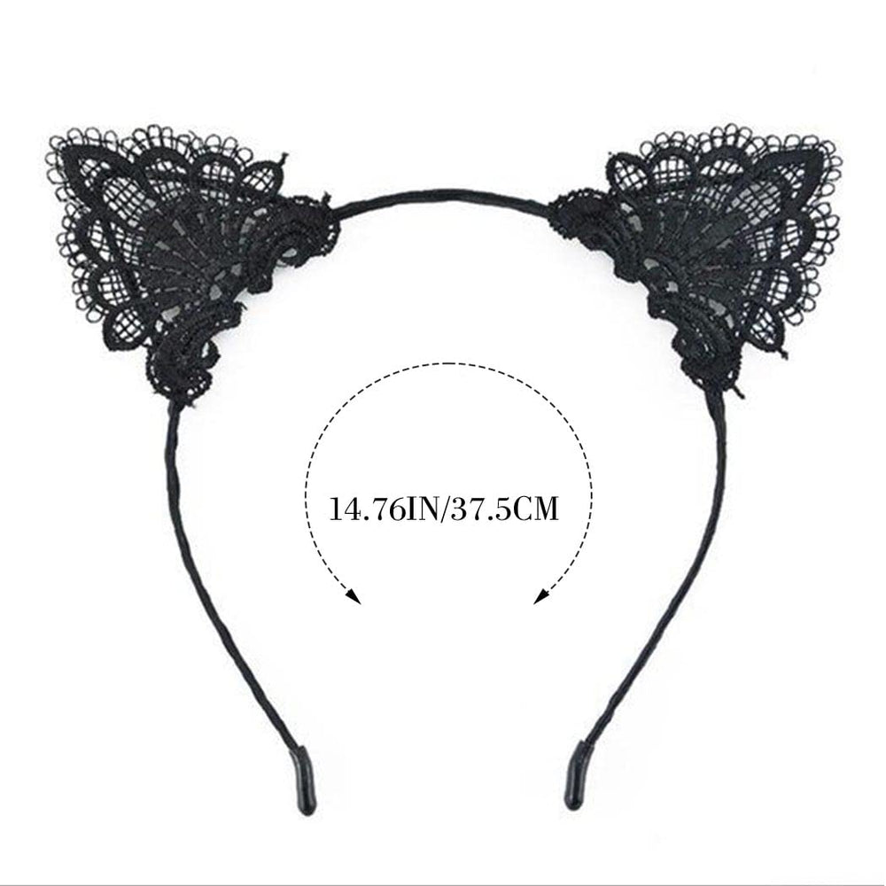 Catery headband worn with Halloween costume adding playful style benefit
