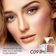 Catkin open pan showing baked pink texture for smooth, blendable application